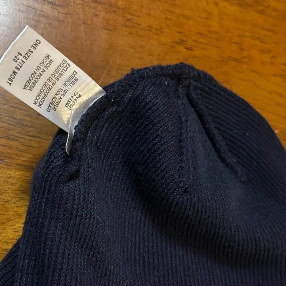 Youth New England Patriots Beanie | Navy Knit Hat | No-Fold Style (One Size)
